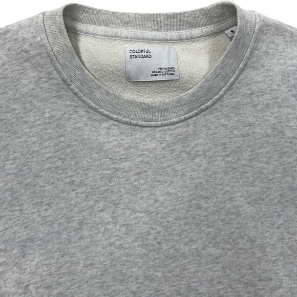 Colorful Standard Organic Cotton Gray Fleece Lined Sweatshirt Top Women's Small - Picture 3 of 9